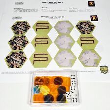 Axis & Allies Zubehör COMBAT ZONE TITLE SET II/III + 40 ACRYL COUNTER + 6 W6