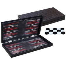 DELUXE Holz Backgammon Set