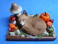 Deko Fuchs Bild liegend Skulptur Ornament