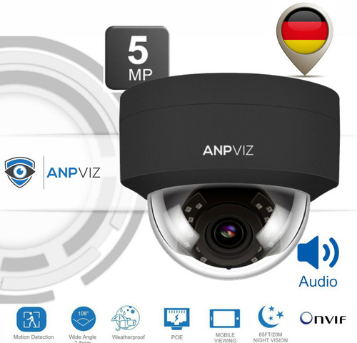 Anpviz kamera black 5mp - ip,