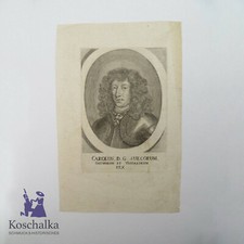 Alter Kupferstich Karl XI