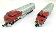 2 Diesellok Modellbau Bachmann Atlas RR Santa-Fe Eisenbahn rot silber H0 (1)
