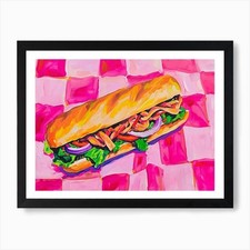 Bahn Mi Pink Checkerboard 1