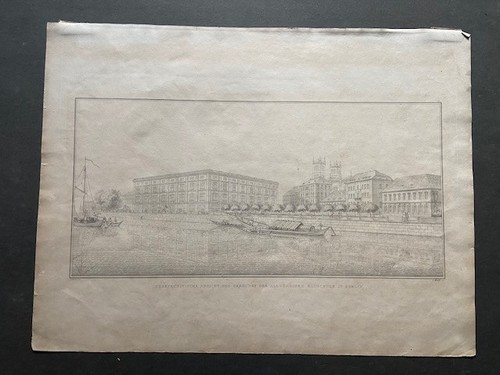 Kupferstich bauschule in - "bauschule,