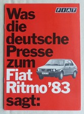 Fiat Ritmo Pressestimmen MJ