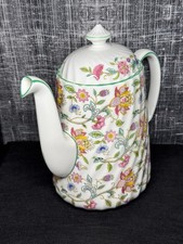 Minton Haddon Hall Tee- & Kaffeekanne - kleine Beschädigung - Porzellan England