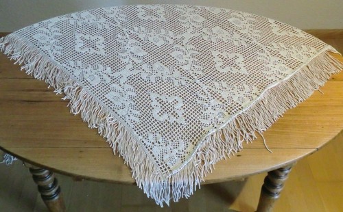 Tischdecke 120x150 cremefarben