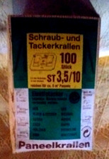 Schraub und Tackerkrallen - Paneelkrallen - ST 3,5 / 10 - ca 584  Gramm