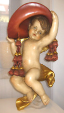 Putte, Kardinalsengel, Kardinalsputte, Holz geschnitzt, 49 cm, Südtirol, TOP 07D