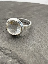 Bergkristall Ring 925 Silber