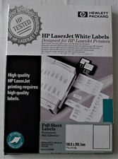 Original HP Adressetiketten 99 x Din A4 weiß selbstklebend  199.6 x 289.1 mm