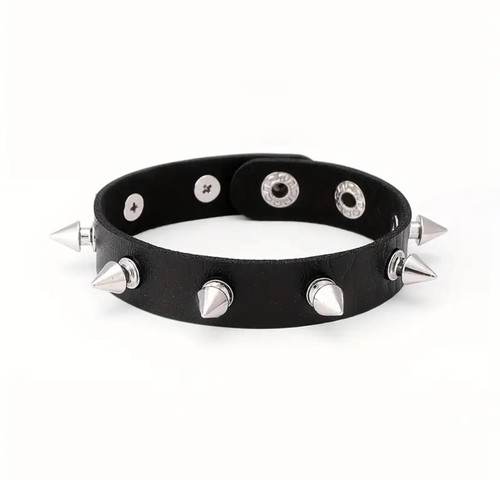 Nietenarmband schw silber - nietenarmband, schw.
