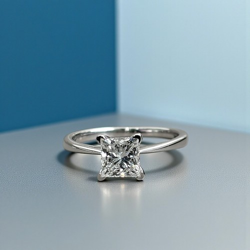 Karat weißgold ring igi - 14,