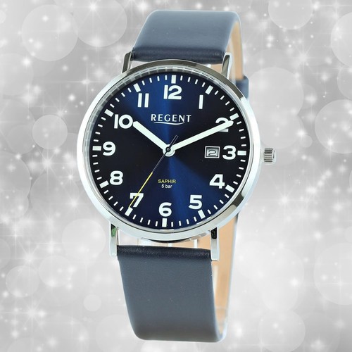 Armbanduhr leder blau herren - armbanduhr,