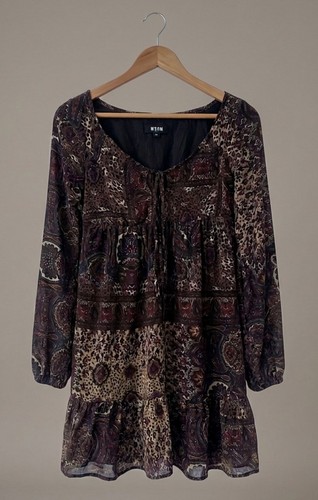 Boho patchwork minikleid - boho,