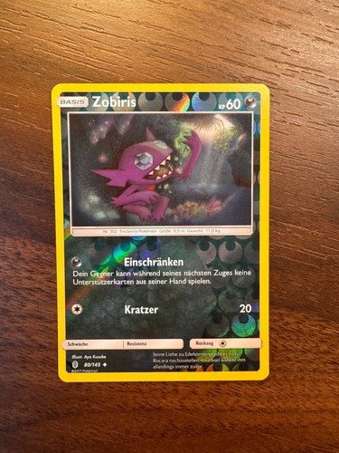 Pokémonkarte zobiris 145 - pokémonkarte,
