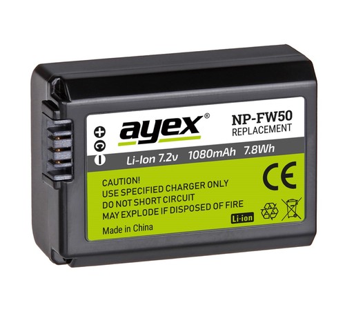 Ayex fw50 akku für sony - np-fw50,