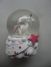 schneekugel mit einhorn       unicorn