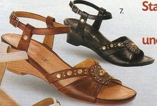 SCHUHE SANDALE SANDALETTE FEDER FLEX WELLNESS braun Gr. 41 / 7,5