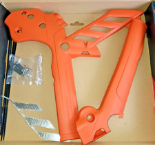 Rahmenprotektor Satz f. KTM EXC 125 uvm. Motorrad, orange