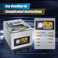 DZ-260C Vakuumierer Tisch Vakuumiergerät Vakuummaschine Vakuumgerät Kammer Profi