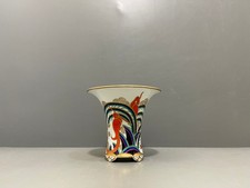 Rosenthal Vase Indra Bunte Malerei Vögel Golddekor Kurt Wendler 1.Wahl H:11,8cm
