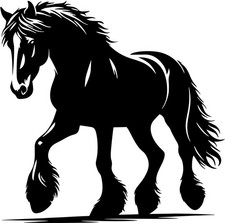 Aufkleber pferd pferdanhänger - pferd,