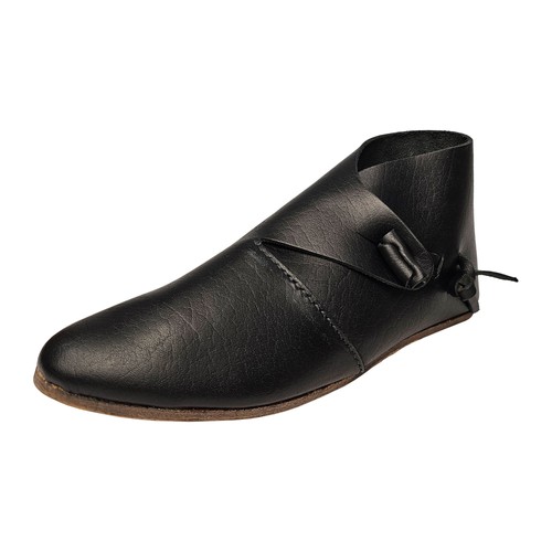 Schwarze wikinger schuhe mit - schuhe,