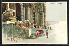 Lithographie Genova, San Lorenzo 