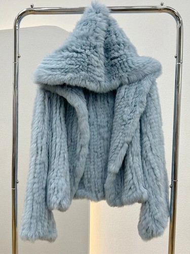 Echt kaninchen pelzjacke - echt,