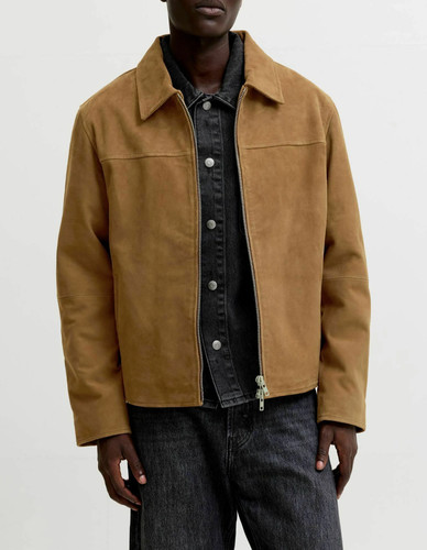 Herren hellbraune lederjacke - hellbraune,