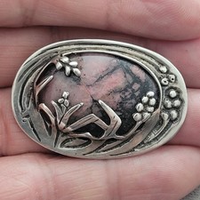 Jugendstil Brosche 925er