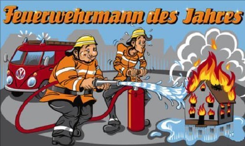 Fahne flagge feuerwehrmann - fahne,