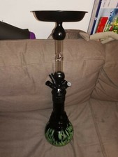 Shisha Kaya PNX 610 Black Coated mit Glasrauchsäule