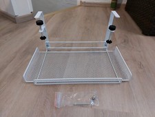 Ablage unter Schreibtisch, Kabelmanagement, Metall, weiß, neu