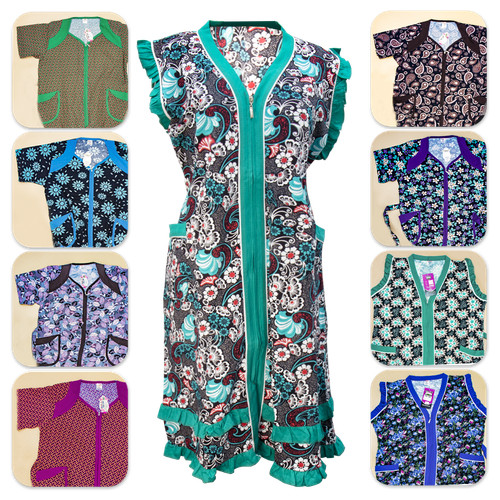 Damen hausmantel hauskleid - hausmantel,