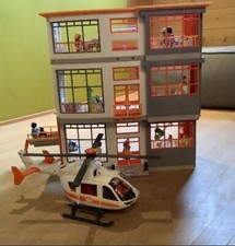 PLAYMOBIL 6657 - Kinderklinik mit Einrichtung Krankenhaus Klinik und Helikopter 