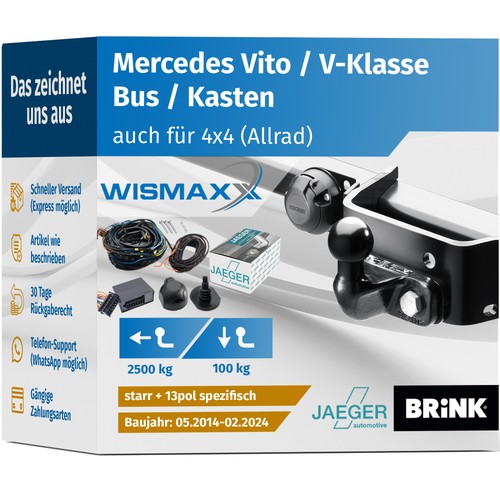 Anhängerkupplung für vito - für,