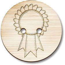 Holzknöpfe "Leerrosette" (BT020660)
