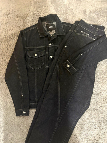 6pm herren baggy - jeans, schwarz