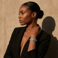 Armspange Zinkguß versilbert