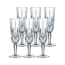 Nachtmann Noblesse Champagnerglas Sektglas 6er Set 155 ml Kelchglas Kristallglas