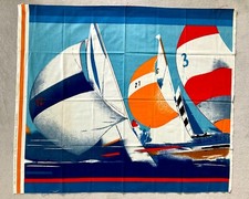 ⛵️ Klaus Heider 1972 Olympia Collection Kunstdruck Textildruck * Segeln * Jollen