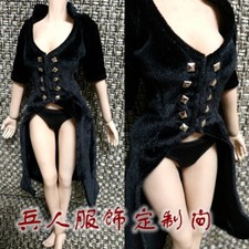Schwarzer sexy trenchcoat - schwarzer, +