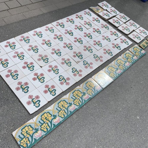 Konvolut antike fliesen groß - antike,