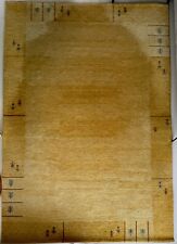 Indo Gabbeh XL Teppich Gelb Orange Nomade Motiv 203 cm x 296 cm