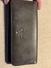 PRADA Damen Geldbörse Saffiano braun