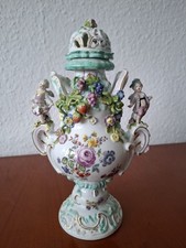 Meissen -Frühe Figürliche Potpourrivase mit Blumen u. Früchte um 1750-60 / Nr.1