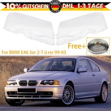 Paar Scheinwerferglas Abdeckung Für BMW E46 Coupe Cabrio Vorfacelift 1999-2003