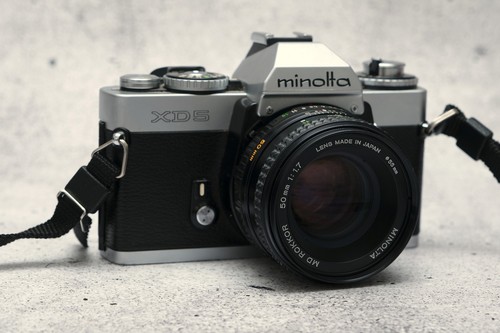 Minolta mit objektiv md - minolta, xd-5